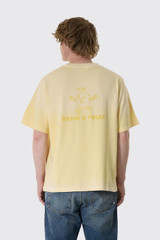 Bram's Fruit Distressed Big Lemon Outline 2027 2027 Banana Yellow