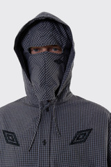 Umbro Gingham Masked Shirt Coffee Brown Black White