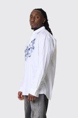 Wild Animals Butterfly L/S Shirt White