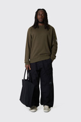 C.P. Company Diagonal Raised Fleece Crewneck Lens 21CMSS713A-005086W 683 Ivy Green