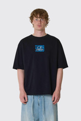 C.P. Company 30/1 Jersey SS Chest-Back Logo  21CMTS180A-110579W 999 Black