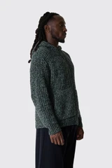 Stone Island 5100065 Hoodie L2S155100065S0N16 V0M5S Dark Green Melange