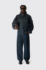Stone Island J100006S0J40 Trousers L2S14J100006S0J40 VJ229 Blue Black