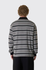Carhartt WIP L/S Devitt Rugby Shirt I037117 3V0.XX Devitt Stripe/Shady Gre