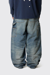 Carhartt WIP Oakland Pant I037533 01.4Q Blue Worn Used Wash
