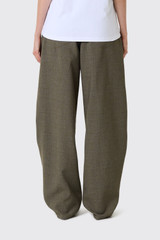 DARKPARK Khris Wool Barrel Leg Pants WTR43 FAW66 0065 Green Melange