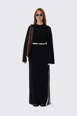 DARKPARK Jenna Long Double Jersey Dress WDR11 FAC183 0099 Black