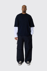 DARKPARK Jordan Relax Fit Trousers MTR09 FAC189 0051 Blue Navy