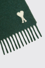 AMI Paris Paris Quota Alpaga Wool Scarf USF673.AW0004 312 Vert Bouteille