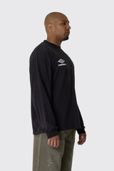 Umbro Rain Bred Long Sleeve UBMW0676JY189 BLK0020 Washed Black