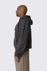 Umbro Plaid Masked Hoodie UBMW0664JY181 BRW0001 Brown