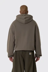 Umbro Og Logo Mask Hoodie UBMW0216FA147 BEG0027 Dark Greige