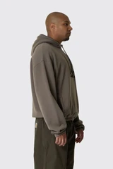Umbro Og Logo Mask Hoodie UBMW0216FA147 BEG0027 Dark Greige