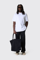 Drôle de Monsieur Elastic Waist Pants J-BP191-PL127 BL Black