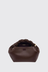 GANNI Bou Bag Small Grained A7274 979 Chicory Coffee