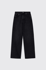 GANNI Essentials Rigid Denim Larie A1100099 055 Black Washed