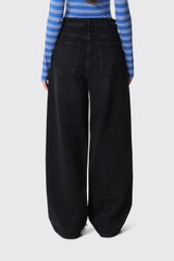 GANNI Essentials Rigid Denim Larie A1100099 055 Black Washed