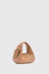 GANNI C104 Hobo Mini Grained C1040004 0SP Tawny Birch