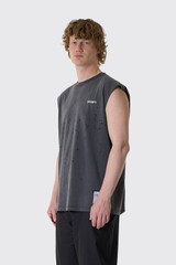 Satisfy MothTech Muscle Tee 11005 01A05 Faded Black
