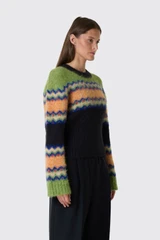 GANNI Brushed Alpaca Fairisie Sweater A1150026 Multicolour 999