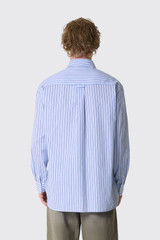 Simone Rocha Double Lace Up Hem Easy Shirt 5480 1351 Pale Blue
