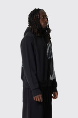 Simone Rocha Boxy Pony Kid Print Hoodie 5498P73C-M 1364 Black