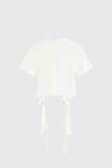 Simone Rocha Bow Tail Easy T-Shirt 5223 0571 Ivory