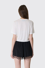 Simone Rocha Bow Tail Easy T-Shirt 5223 0571 Ivory