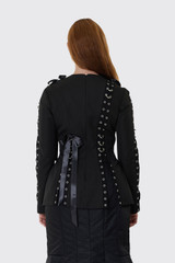 Simone Rocha Grommet Ring Sculpt Top 5500 1334 Black