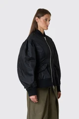 Simone Rocha Padded Sculpted Bomber Jacket 6173 1335 Black