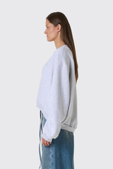 Tenue. Quinn V-Neck Sweat Quinn Sweat Grey Melange
