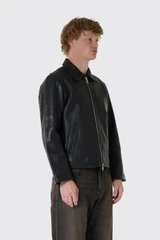 Sunflower Short Leather Jacket 6060 999 Black