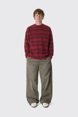Arte Antwerp Fadeout Striped Longsleeve AW26-178LS 607 Red/Bordeaux