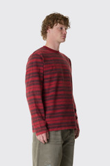 Arte Antwerp Fadeout Striped Longsleeve AW26-178LS 607 Red/Bordeaux
