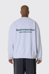 New Amsterdam Surf Association Logo Crewneck  2602118001 951 Grey Melange