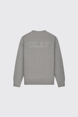 Olaf Hussein Western Logo Crewneck M260204 HTR Grey
