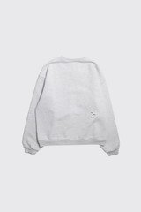 THE SAVAGE REPORT Logo Bar Sweater TSR-FW26LBSW04 Light Grey Melange
