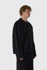 Seventh Wool Knit Polo T240270 Night