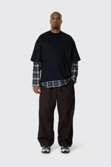 Comme des Garçons HOMME T-Shirt T006 HR-T006-W26 Bk x Bk/Grey/Wht
