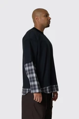 Comme des Garçons HOMME T-Shirt T006 HR-T006-W26 Bk x Bk/Grey/Wht
