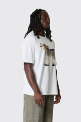 Wild Animals Wolf, Goats Adult T-Shirt Wolf, Goats Ecru
