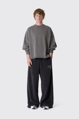 Hopeium No Sleep Just Noise LS Tee 20262050501 955 Washed Grey