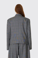 Vaquera Women Slouchy Blazer Woven VAQ12J001 Dark Grey 1