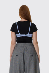 Vaquera Women Bra Baby Tee Knit VAQ12T024 Black 1