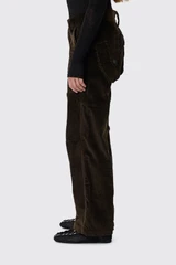 Vaquera Women Corduroy Pants Woven VAQ12P004 Brown 1