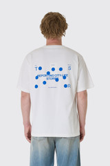 THE SAVAGE REPORT Hole Puncher T-Shirt TSR-FW26HPSS02 Off White