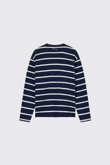 Filling Pieces Longsleeve Striped 412731501293 295 Maritime Blue