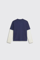 Bram's Fruit Double Layer T-shirt FW26-2087 Midnight Blue