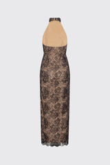 ROTATE LACE HALTERNECK DRESS 116266100 Black