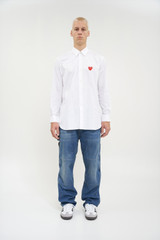 Comme des Garçons PLAY Mens Shirt Woven White